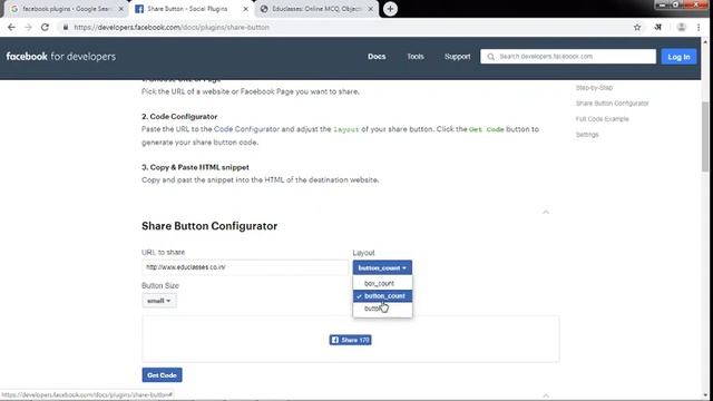 How to add Facebook Share Button Plugin in Blog and Website смотреть онлайн