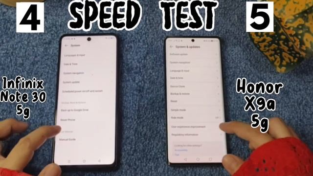 INFINIX NOTE 30 5G vs HONOR X9A 5G | Speed Test смотреть онлайн