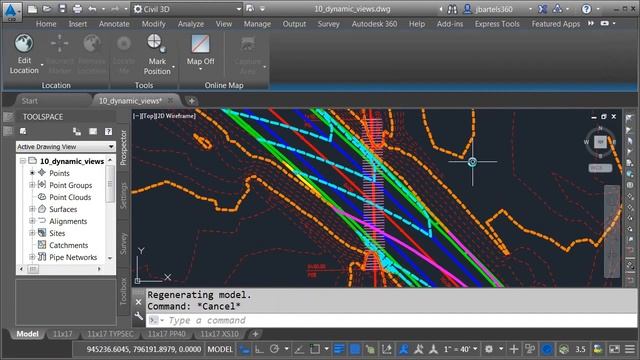 Dynamically viewing Civil 3D models Advanced Road Design subassembly compos смотреть онлайн