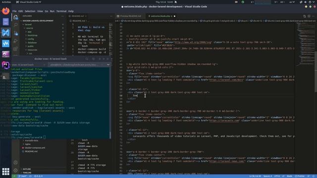 Cài đặt môi trường lập trình Laravel bằng Docker trên Ubuntu смотреть онлайн