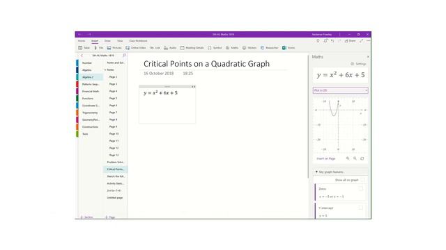 Solve equations and Graph in OneNote for Windows смотреть онлайн