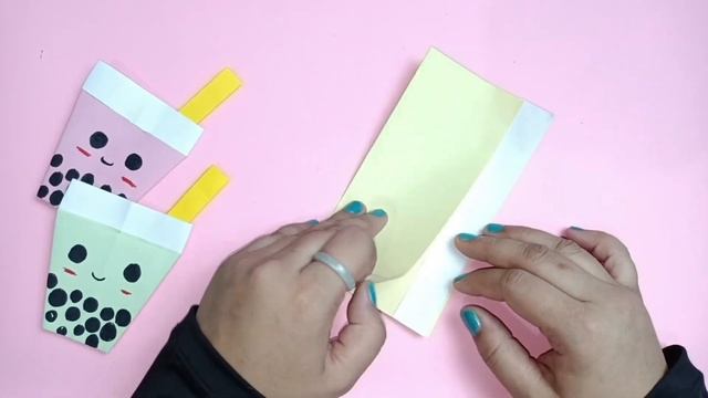 How to Make Sweet Bubble Tea Origami | DIY Food and Drink Origami смотреть онлайн