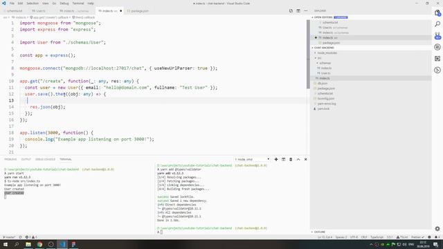 Разработка чата на ReactJS + NodeJS: Начинаем разрабатывать серверную часть (TS, Express, Mongoose) смотреть онлайн
