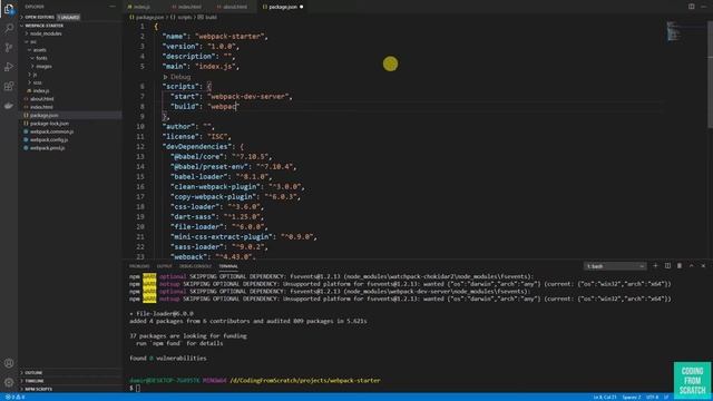 Webpack starter(SCSS, Babel, webpack dev server) смотреть онлайн