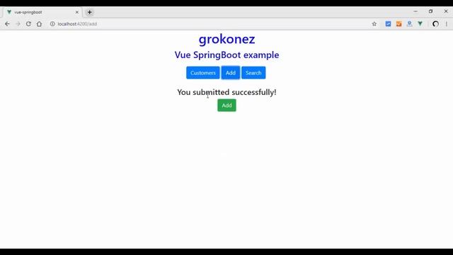 Vue.js + Spring Boot example | Spring Data JPA + REST + MariaDB CRUD смотреть онлайн
