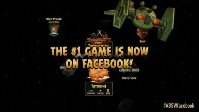 Angry Birds Star Wars on Facebook смотреть онлайн
