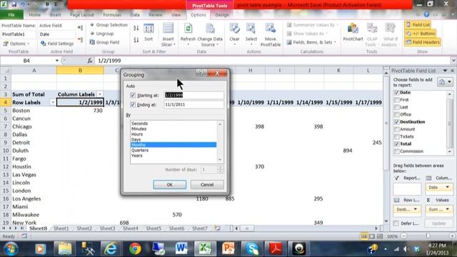 Excel Pivot Table Tutorial - Create A Monthly, quarterly, Yearly Summary Report Excel 2013 2016 201 смотреть онлайн