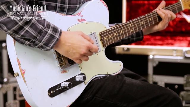 Fender Custom Shop Limited Edition '60s Telecaster HS Electric Guitar - Sonic Blue over Pink Paisle смотреть онлайн
