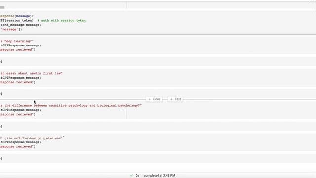 Testing ChatGPT with Python colab (code included) смотреть онлайн