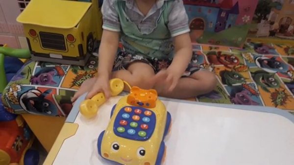 Игрушки Winfun (baby go-детский мир) телефон на верёвке видео распаковка Марка