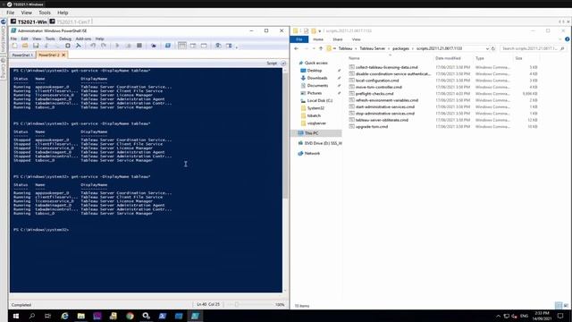 How to Stop/Start All Tableau Server Services from commandline on Windows and Linux смотреть онлайн