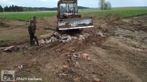 Работа ДТ-75 в хозяйстве