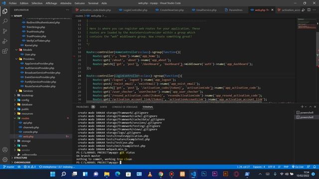 Créons un site web avec le Framework LARAVEL (Apprendre Git - 2) : Partie 23 смотреть онлайн