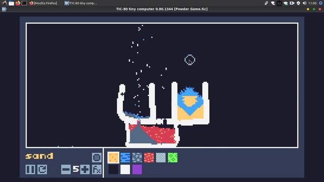 Powder Game | Sandbox - TIC-80 (Lua) смотреть онлайн