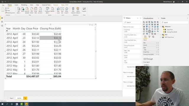Using DAX in Power BI to solve Closing Balance for the Month with semi additive measures! смотреть онлайн
