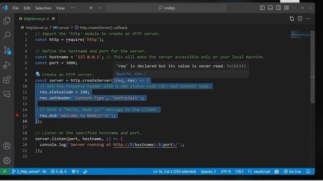 Nodejs - Http Server смотреть онлайн