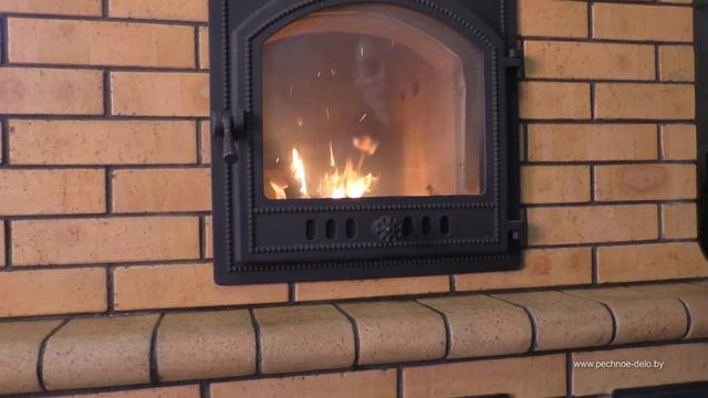 114.Покрываем лаком каминопечь, повторная топка. Пинск. смотреть онлайн