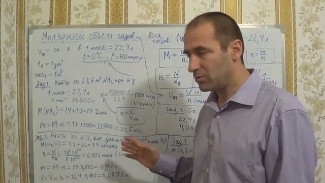 §16, 8кл. Молярный объем газов смотреть онлайн
