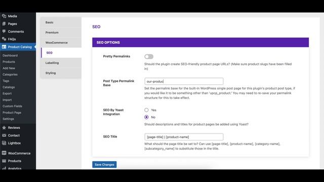 Ultimate Product Catalog WordPress Plugin - SEO Settings - 2022 смотреть онлайн