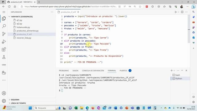 PYTHON: Diferencias entre IF/ELSE e IF/ELIF/ELSE en múltiples comparaciones. ¡Evita el error! смотреть онлайн