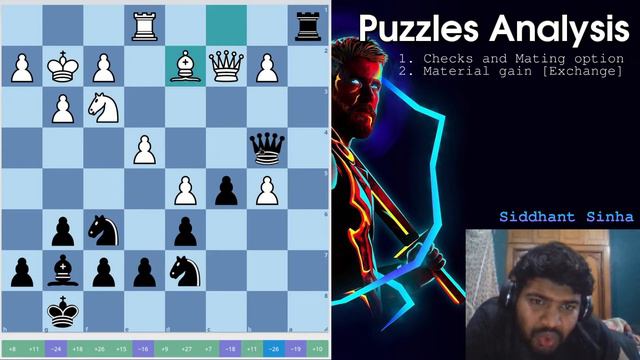 Chess Puzzles Episode 1 - Analyse chess puzzles with a newbie !!! смотреть онлайн