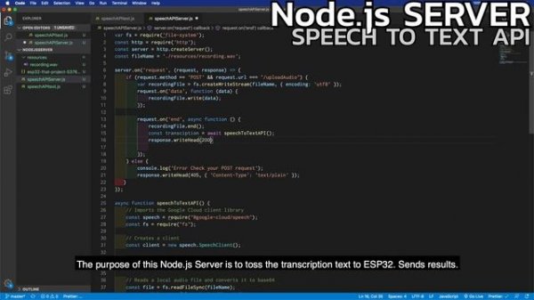ESP32 | INMP441 | Tutorial - [Part.5] Speech-to-Text Powered by Google Cloud machine learning