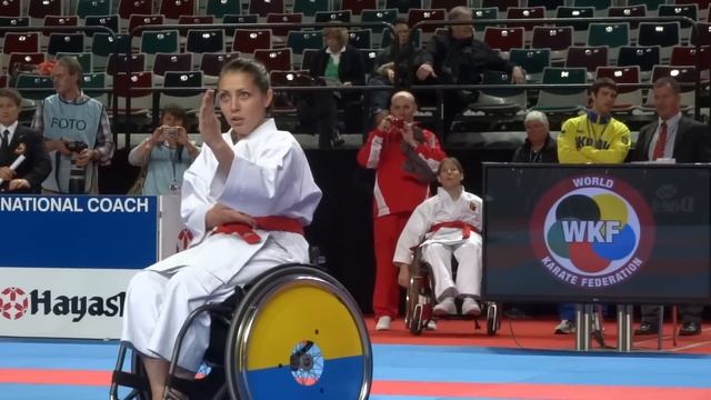 UKRAINE Female Wheelchair Final - 2014 World Karate Championships | WORLD KARATE FEDERATION смотреть онлайн