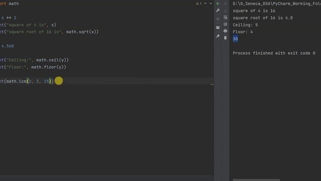 Math Library Python смотреть онлайн