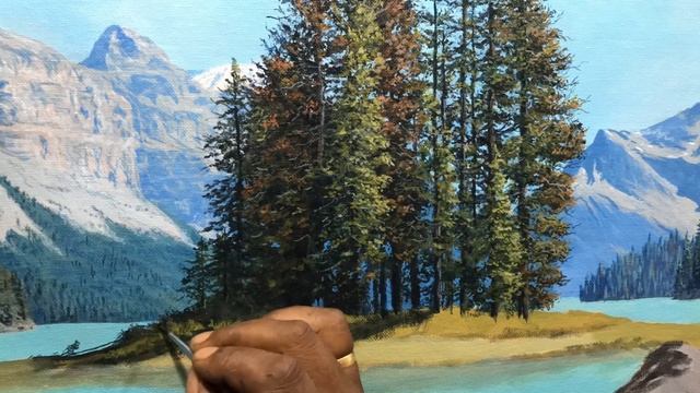 How To Paint Mountains Deatails With Acrylic paints | Time Lapse | #58 смотреть онлайн