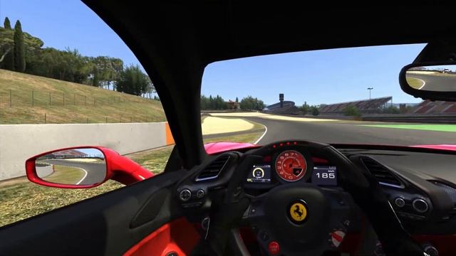 Ferrari 488gtb around Barcelona circuit смотреть онлайн