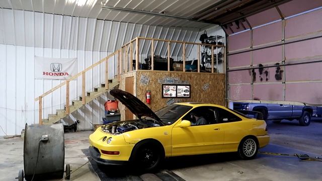 Dyno Tuning Boosted Integra Hondata S300 !! 600 + HP Turbo Acura смотреть онлайн