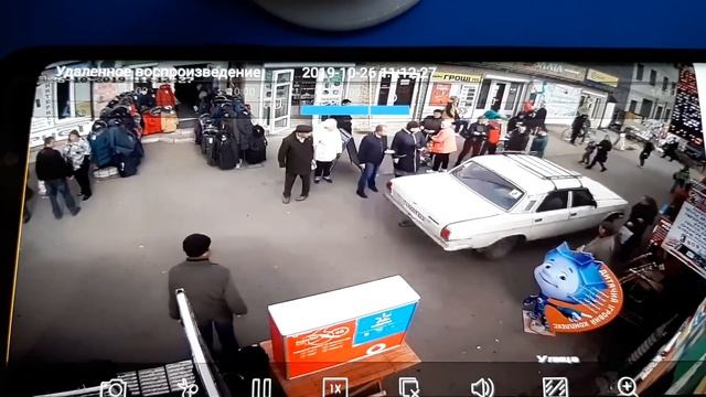 Покровск, район центрального рынка. 26.10.2019 смотреть онлайн