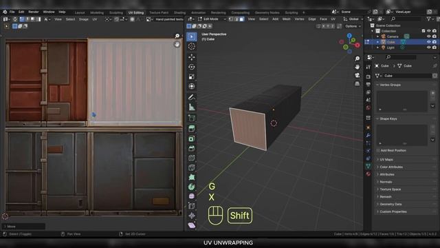 HOW TO ADD TEXTURE TO AN OBJECT -BLENDER 4.0.2 смотреть онлайн