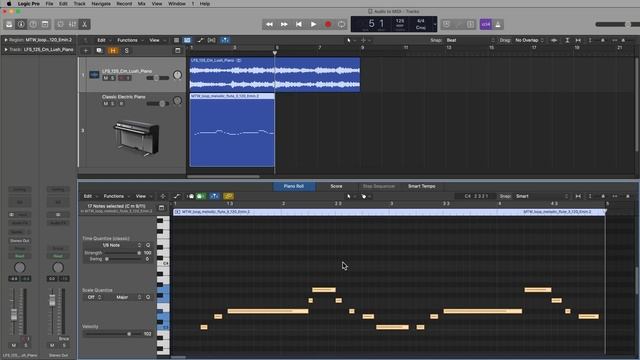 Logic Pro // Convert Audio to MIDI (2 METHODS) смотреть онлайн