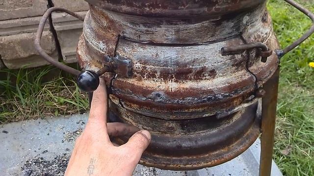 Печь под казан своими руками из автомобильных дисков. смотреть онлайн