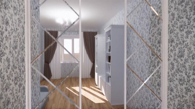 Шкаф-купе . Зеркало с Фацетом.