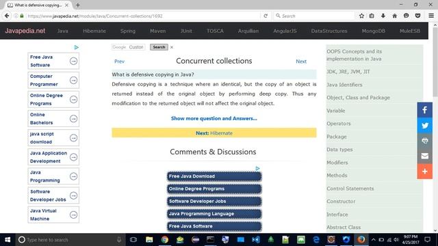 What is defensive copying in Java?
| javapedia.net смотреть онлайн