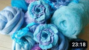 Как сделать цветы из шерсти