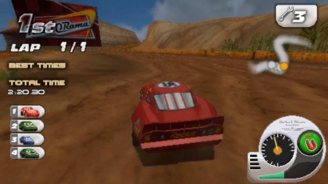 Прохождение Cars Race-O-Rama (PSP). ПОСЛЕДНЯЯ ГОНКА МОЛНИИ ПРОТИВ ЧИКО ХИКСА. #4