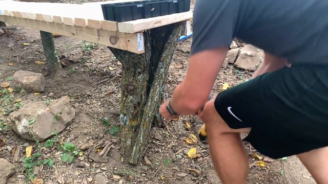 BUILDING A BACKYARD TRAIL Feature DROP AND ROLL At Walnut Springs: A Mountain Bike Skinny