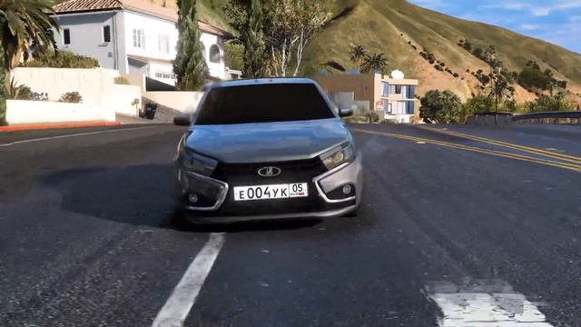 LADA VESTA ПОД МУЗЫКУ В GTA 5 🥀🔥 смотреть онлайн