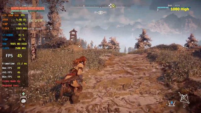 Horizon Zero Dawn GTX 1060 6GB All Setting FPS & Gameplay смотреть онлайн