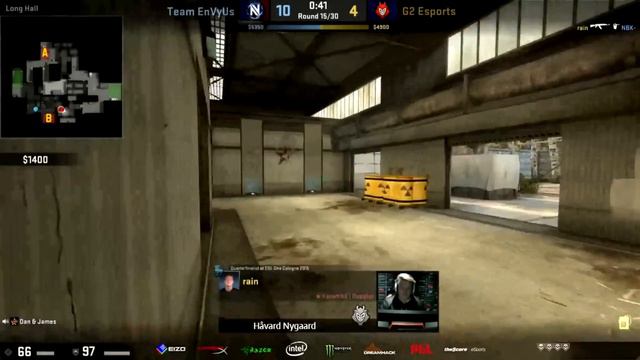 ACE Clutch 1 vs 5 Rain vs EnvyUs in DreamHack 2015 CS:GO смотреть онлайн