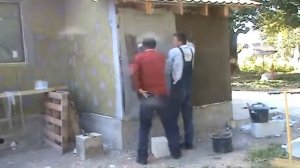 Система утепления фасадов  минвата, клей, штукатурка, покраска