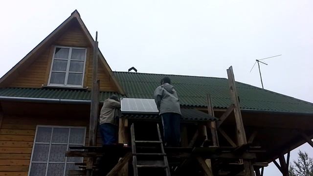 Крыльцо для солнечной батареи, своими руками. смотреть онлайн