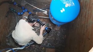 РЕГУЛИРОВКА РЕЛЕ ДАВЛЕНИЯ НАСОСА ПОГРУЖНОГО РАСШИРИТЕЛЬНЫЙ БАК 150 ЛИТРОВ УСТАНОВКА МАНОМЕТРА  +50t