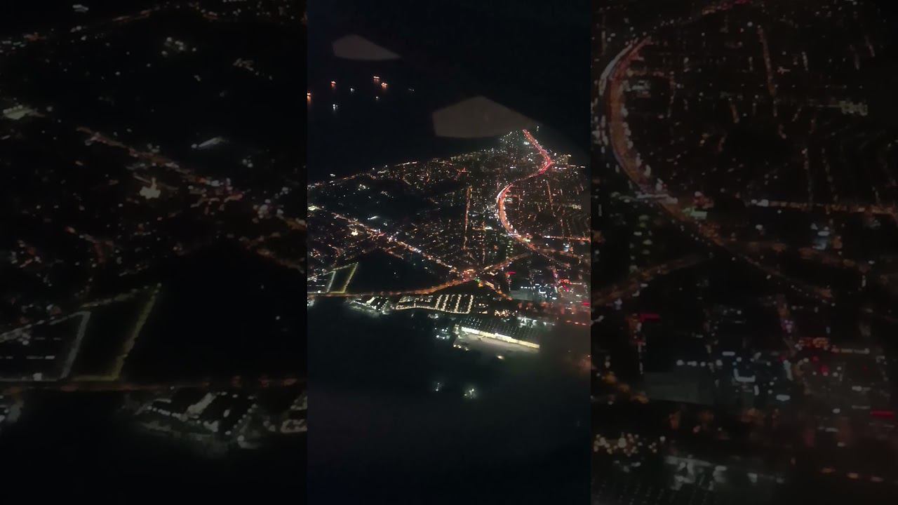 Ночной перелет над Стамбулом смотреть онлайн