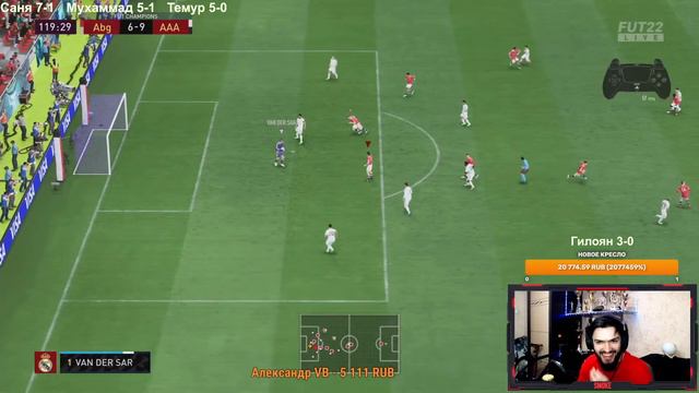 ПРОДОЛЖАЕМ 80 МАТЧЕЙ WL | MBAPPE 94, R9, GULLIT 93 | БУСТ АККАУНТОВ | СТРИМ FIFA 22 смотреть онлайн