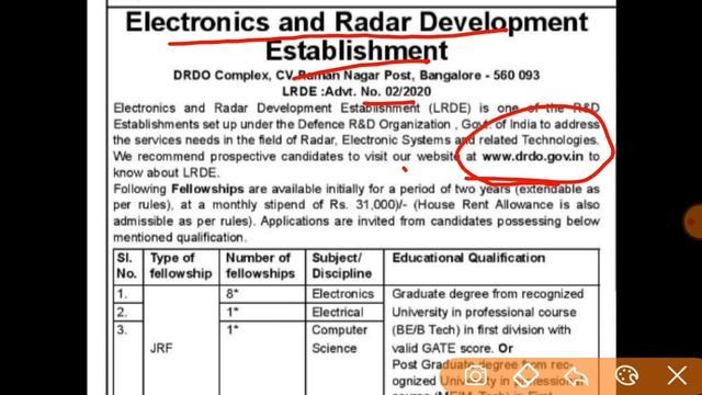 DRDO Recruitment 2020 govt jobs Technical Post New Vacancy All indian students apply now form смотреть онлайн