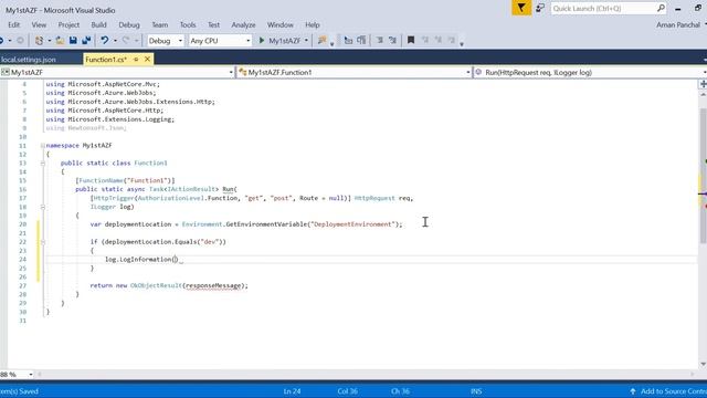 Ep. 8 - What is local.settings.json file | Azure Functions - Beginner to Advance смотреть онлайн
